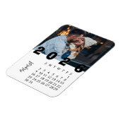 Modern Minimalist August 2026 Photo Calendar Magneet (Linkerzijde)