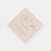 Modern Minimalist Baby Shower | Powder Blush Servet (Hoek)