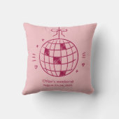 Modern Minimalist Bachelorette Weekend | Pink Kussen (Achterkant)