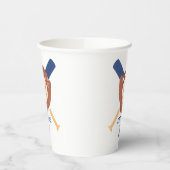 Modern Minimalist Baseball Batter Up Birthday Papieren Bekers (Links)