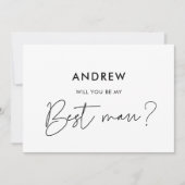 Modern minimalist... ben je mijn beste man. kaart (Voorkant)