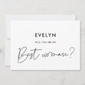 Modern minimalist... ben je mijn beste vrouwelijke kaart (Voorkant)