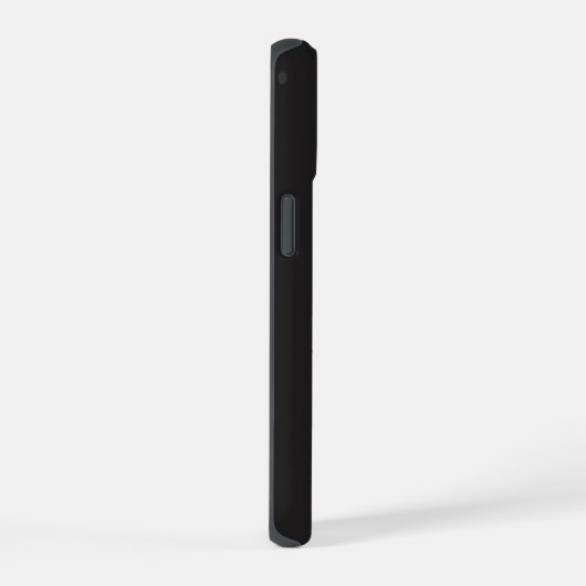 Modern Minimalist Black Executive QR Code Monogram iPhone 15 Case (Rechterkant)
