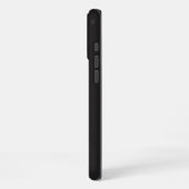 Modern Minimalist Black Executive QR Code Monogram iPhone Hoesje (Linkerkant)