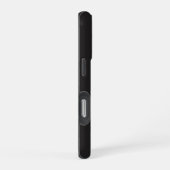 Modern Minimalist Black Executive QR Code Monogram iPhone Hoesje (Rechterkant)