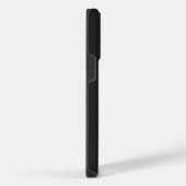 Modern Minimalist Black Executive QR Code Monogram iPhone Hoesje (Rechterkant)