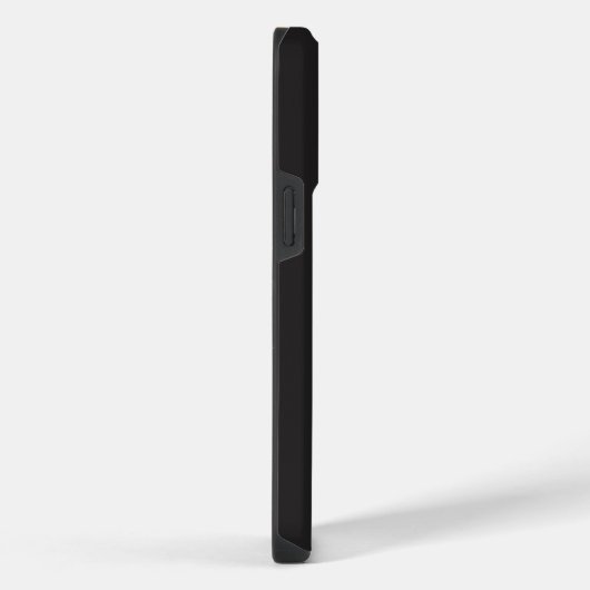 Modern Minimalist Black Executive QR Code Monogram iPhone Hoesje (Rechterkant)