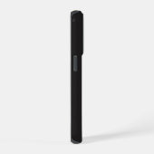 Modern Minimalist Black Executive QR Code Monogram iPhone Hoesje (Rechterkant)