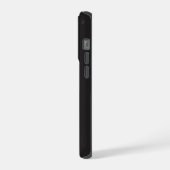 Modern Minimalist Black Executive QR Code Monogram iPhone Hoesje (Linkerkant)