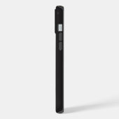 Modern Minimalist Black Executive QR Code Monogram iPhone Hoesje (Linkerkant)