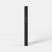 Modern Minimalist Black Executive QR Code Monogram iPhone Hoesje (Rechterkant)
