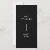 Modern Minimalist Black QR Code Gift Certificate (Voorkant)