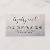 Modern Minimalist Black & White Loyalty Card Visitekaartje (Voorkant)