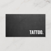 Modern Minimalist Blackboard Tattoo Professional B Visitekaartje (Voorkant)