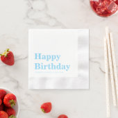 Modern Minimalist Blue Birthday Servet (Insitu)