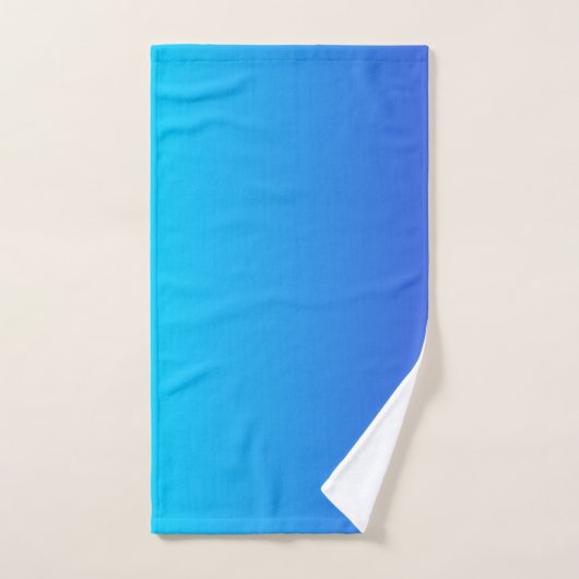 Modern minimalist Blue Turquoise Ombre Bad Handdoek (Handdoek)