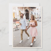 Modern Minimalist Blush Pink Gold Photo Wedding Save The Date (Achterkant)