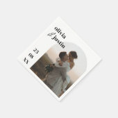 Modern minimalist Boho Arch Photo Wedding Servet (Hoek)