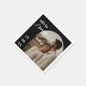 Modern minimalist Boho Arch Photo Wedding Servet (Hoek)