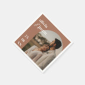 Modern minimalist Boho Arch Photo Wedding Servet (Hoek)