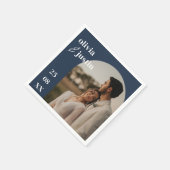 Modern minimalist Boho Arch Photo Wedding Servet (Hoek)