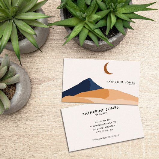 Modern minimalist Boho Chic Visitekaartje