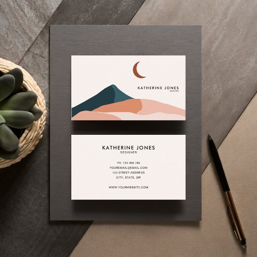 Modern minimalist Boho Chic Visitekaartje