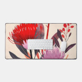 Modern Minimalist Boho Floral Botanical Bureaumat (Keyboard & Muis)