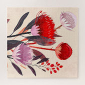 Modern Minimalist Boho Floral Botanical Legpuzzel (Horizontaal)
