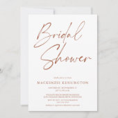 Modern minimalist Boho Terracotta Vrijgezellenfees Kaart (Voorkant)