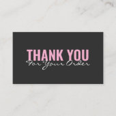 Modern minimalist bold Thank You card Visitekaartje (Voorkant)