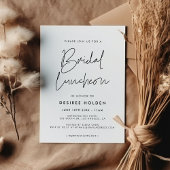 Modern minimalist Bridal luncheon Kaart