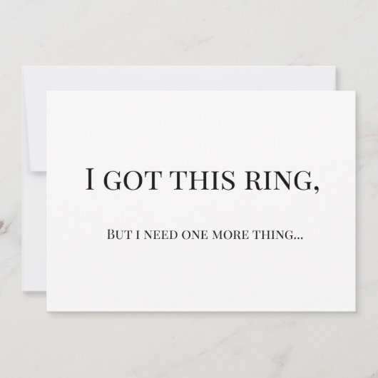 Modern Minimalist Bridesmaid Proposal Card Kaart (Voorkant)