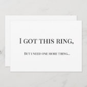 Modern Minimalist Bridesmaid Proposal Card Kaart (Voorkant / Achterkant)