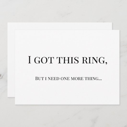 Modern Minimalist Bridesmaid Proposal Card Kaart (Voorkant / Achterkant)