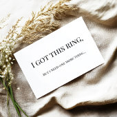 Modern Minimalist Bridesmaid Proposal Card Kaart