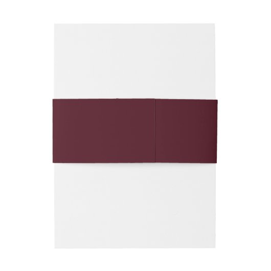 Modern Minimalist Burgundy Monogram Wedding Uitnodigingen Wikkel (Achterkant Voorbeeld)