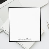 Modern Minimalist Calligraphy Monogram Notitieblok