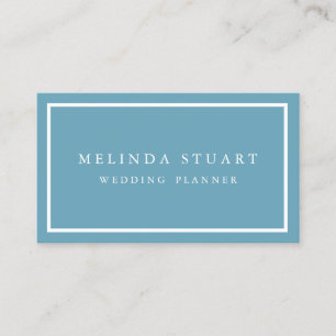 Modern Minimalist Chic Navy Blue Business Card Visitekaartje