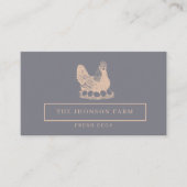 Modern Minimalist Chickens Farm Fresh Eggs  Visitekaartje (Voorkant)