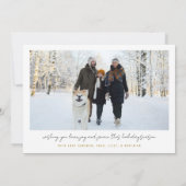 Modern Minimalist Christmas Card  Kaart (Achterkant)