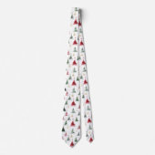 Modern Minimalist Christmas Tree Neck tie Stropdas (Voorkant)