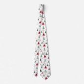 Modern Minimalist Christmas Tree Neck tie Stropdas (Achterkant)