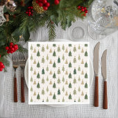 Modern Minimalist Christmas Tree Pattern Napkins Servet