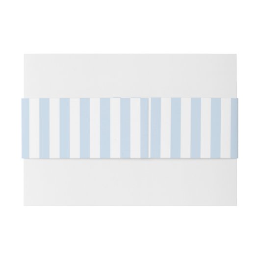 Modern Minimalist Coastal Blue Stripes Wedding Uitnodigingen Wikkel (Achterkant Voorbeeld)