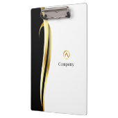 Modern Minimalist Company Blue White Business Klembord (Links)