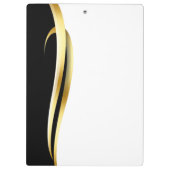 Modern Minimalist Company Blue White Business Klembord (Achterkant)