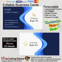 Modern Minimalist Company Blue White