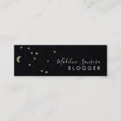 Modern Minimalist Constellation Gold Mini Visitekaartje (Voorkant)