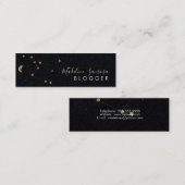 Modern Minimalist Constellation Gold Mini Visitekaartje (Voorkant / Achterkant)